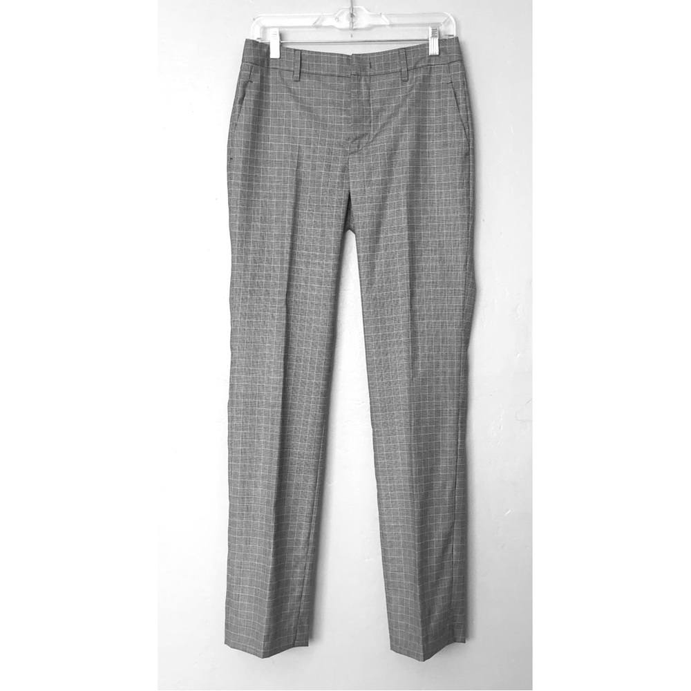 Pt01 Check-Pattern Wool Blend Trousers in Black Multi Size 40IT/4 US